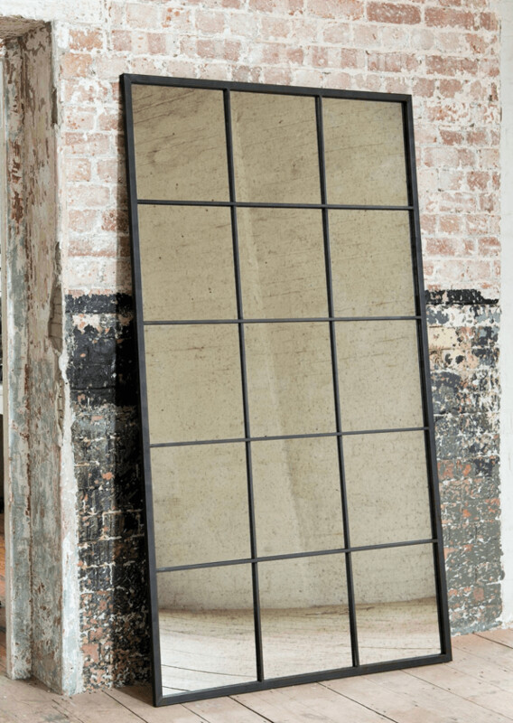 Antiqued Iron Mirror