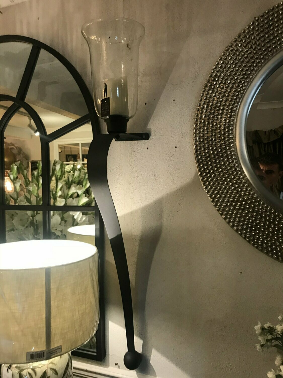 Painted Curved Sconce