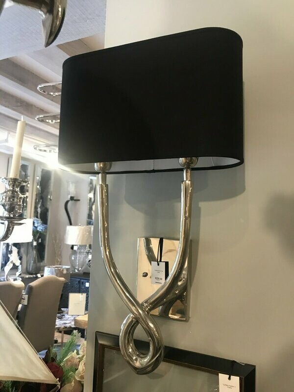 Twisted Nickel Wall Lamp