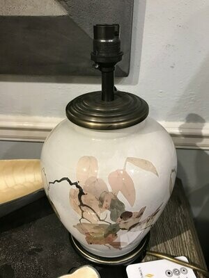 Chinese Bird Small Glass Table Lamp