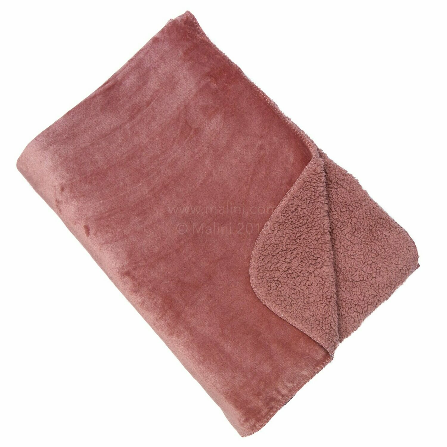 Blush Cosy Fleece Throw 150x200