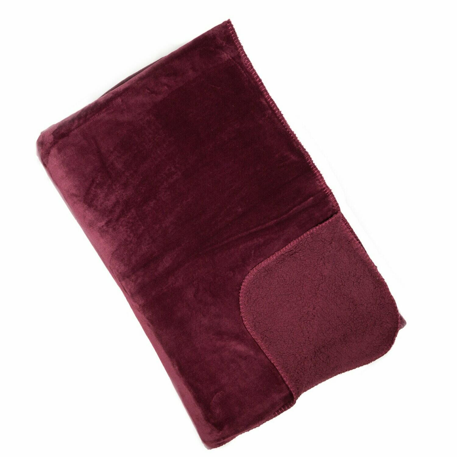 Aubergine Cosy Fleece Throw 150x200