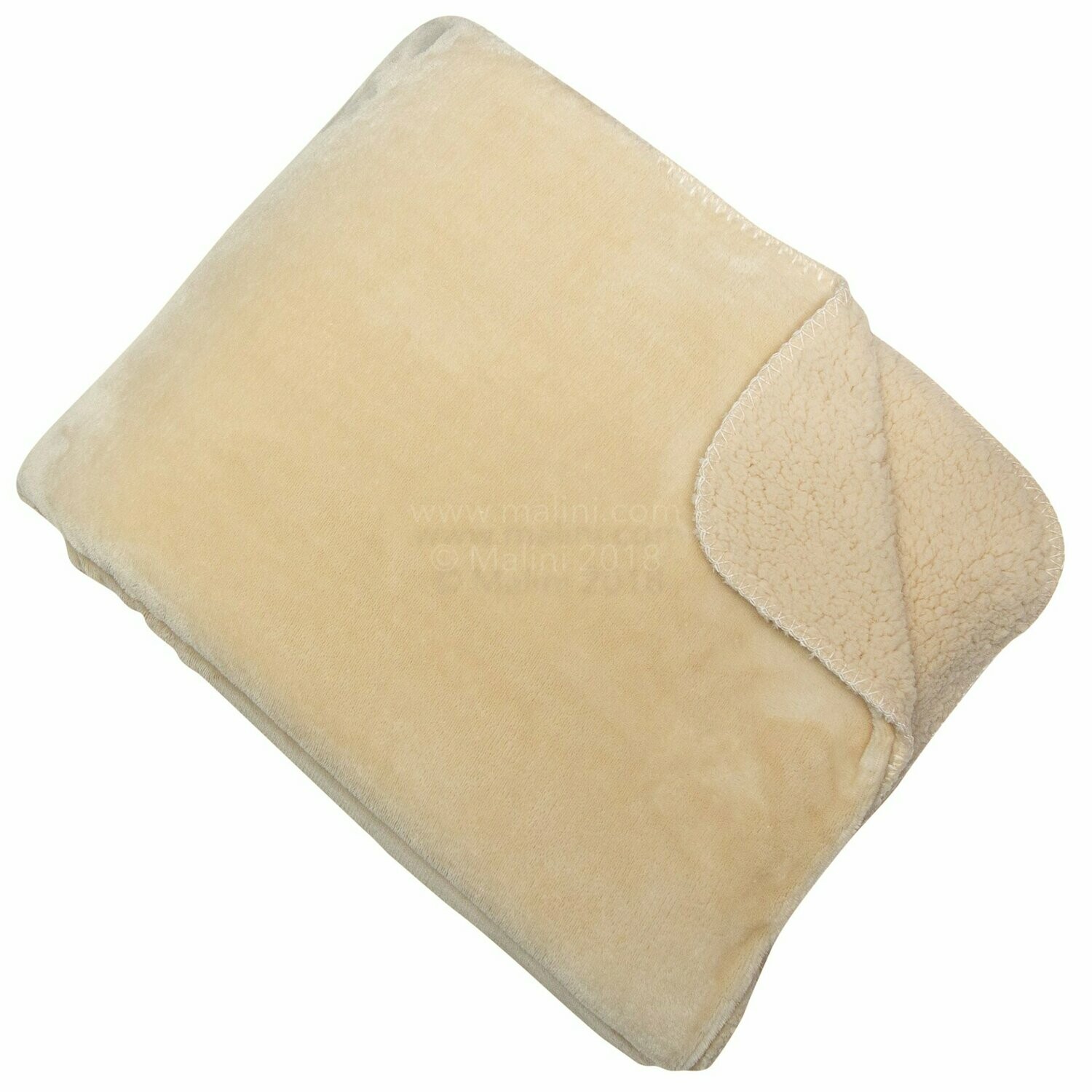Cream Cosy Fleece Throw 150x200