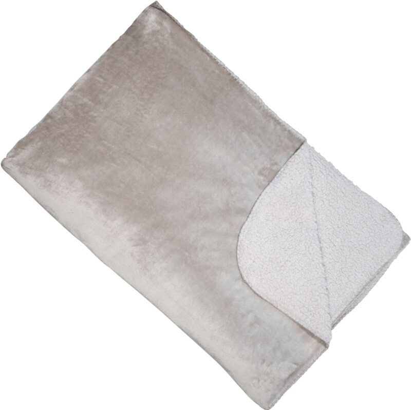 Silver Cosy Fleece Throw 150x200