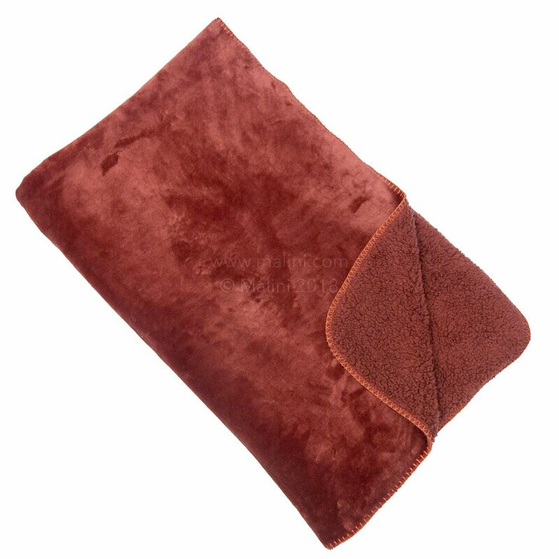 Terracotta Cosy Fleece Throw 150x200