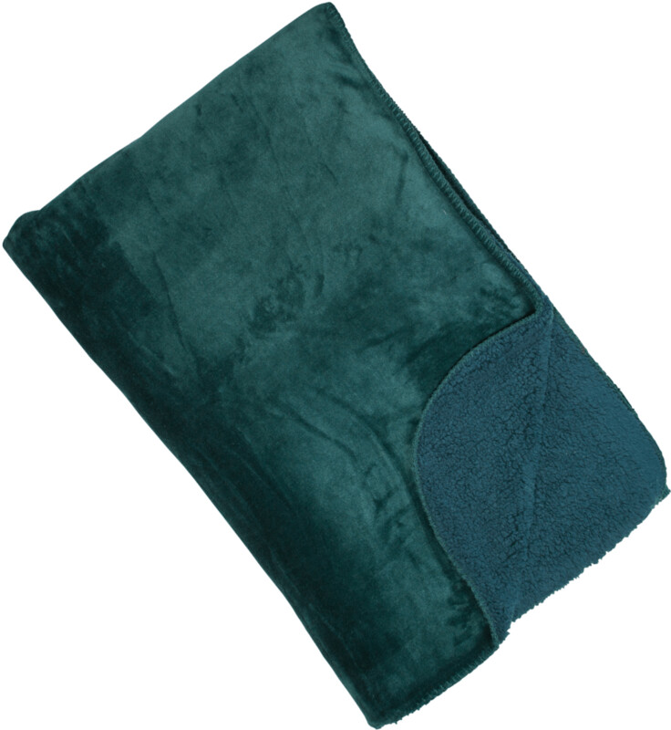 Teal Cosy Fleece Throw 150x200