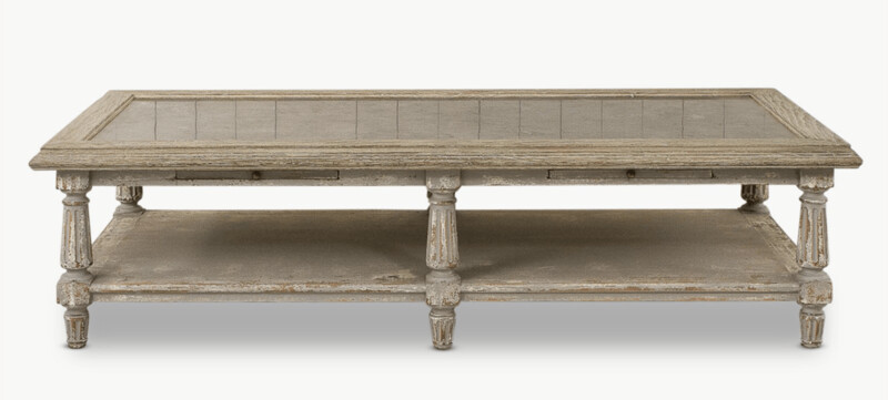 Grey Stone Top Coffee Table