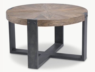 Reclaimed Elm Round Side Table