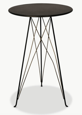 Round Iron Side Table