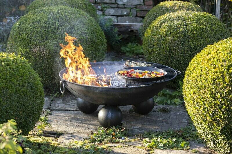 Ball Base Fire Pit 90cm