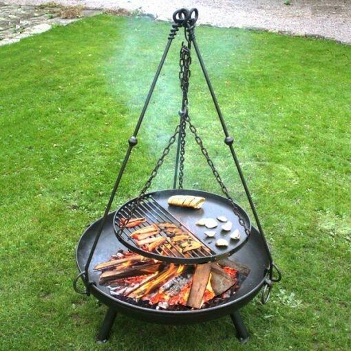 Tripod Stand Fitting a Fire Pit 80cm  90cm Fire with Cooking Plate