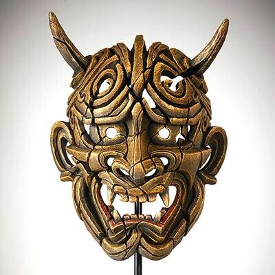 Japanese Hannya Mask - Gold