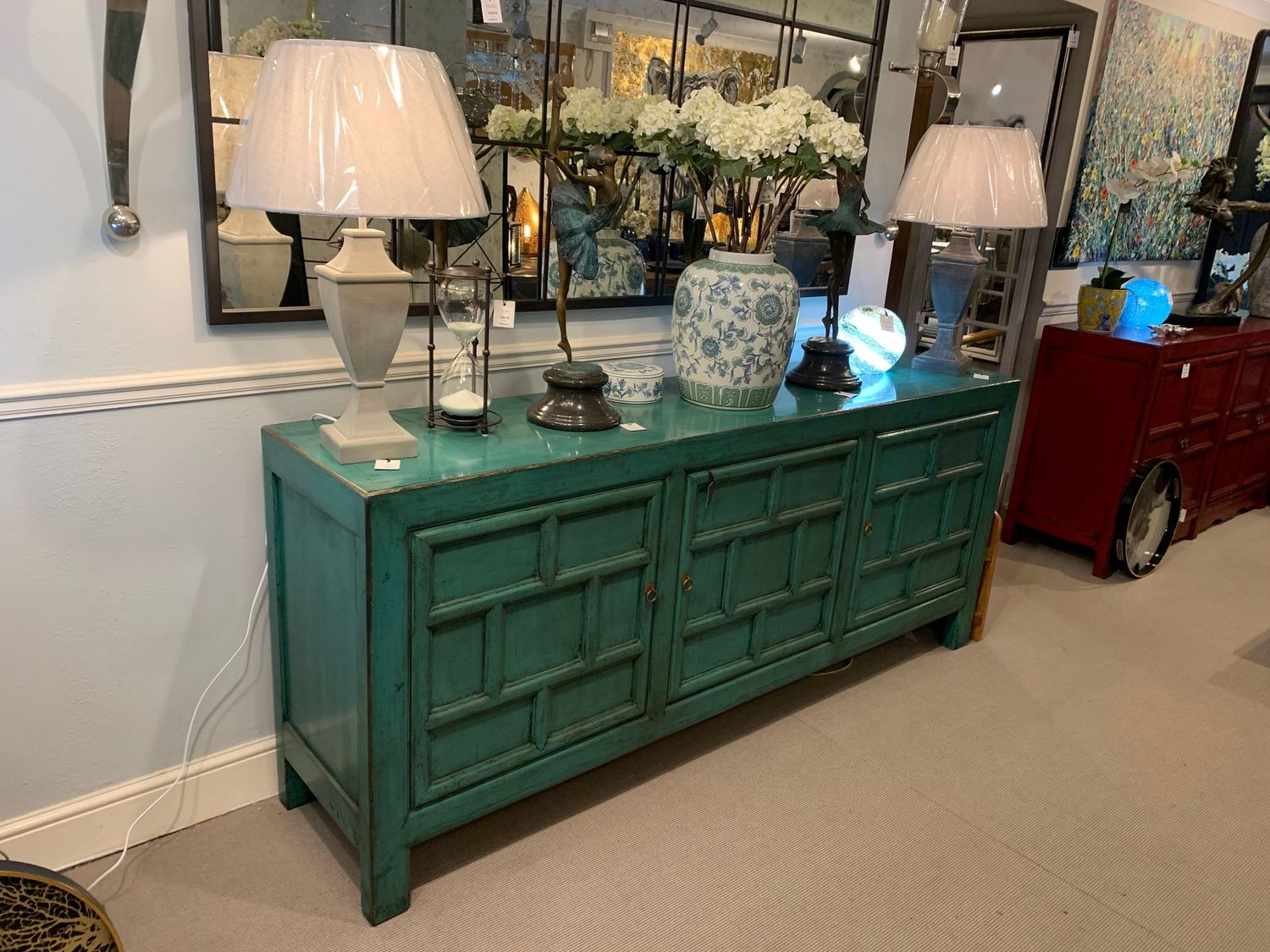 3Door Sideboard Green