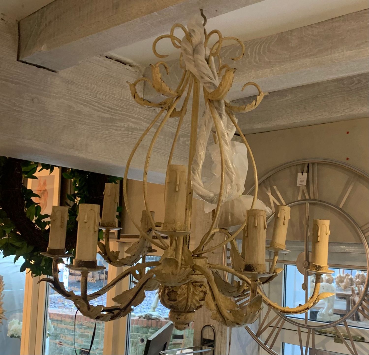 Small Leaf Chandelier