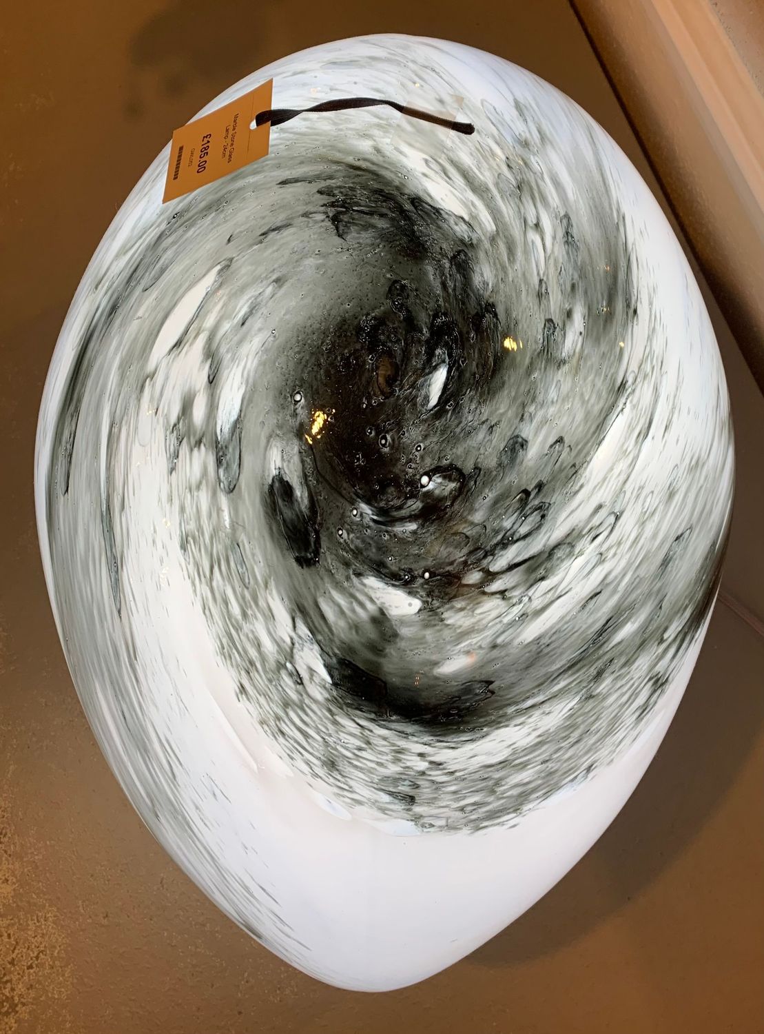 Marble Stone Glass Lamp 24cm