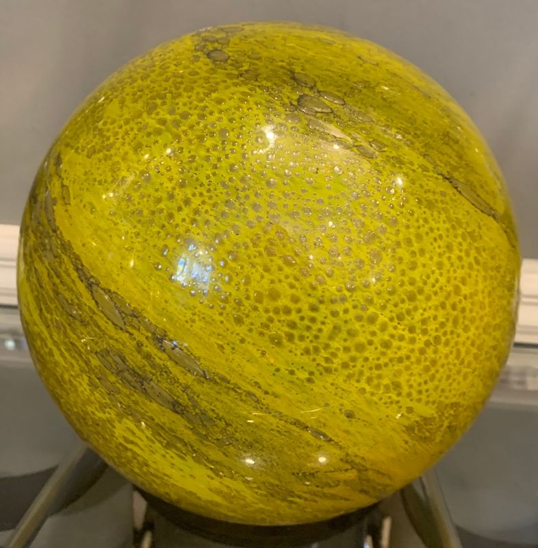 Citrine Glass Lamp 18cm