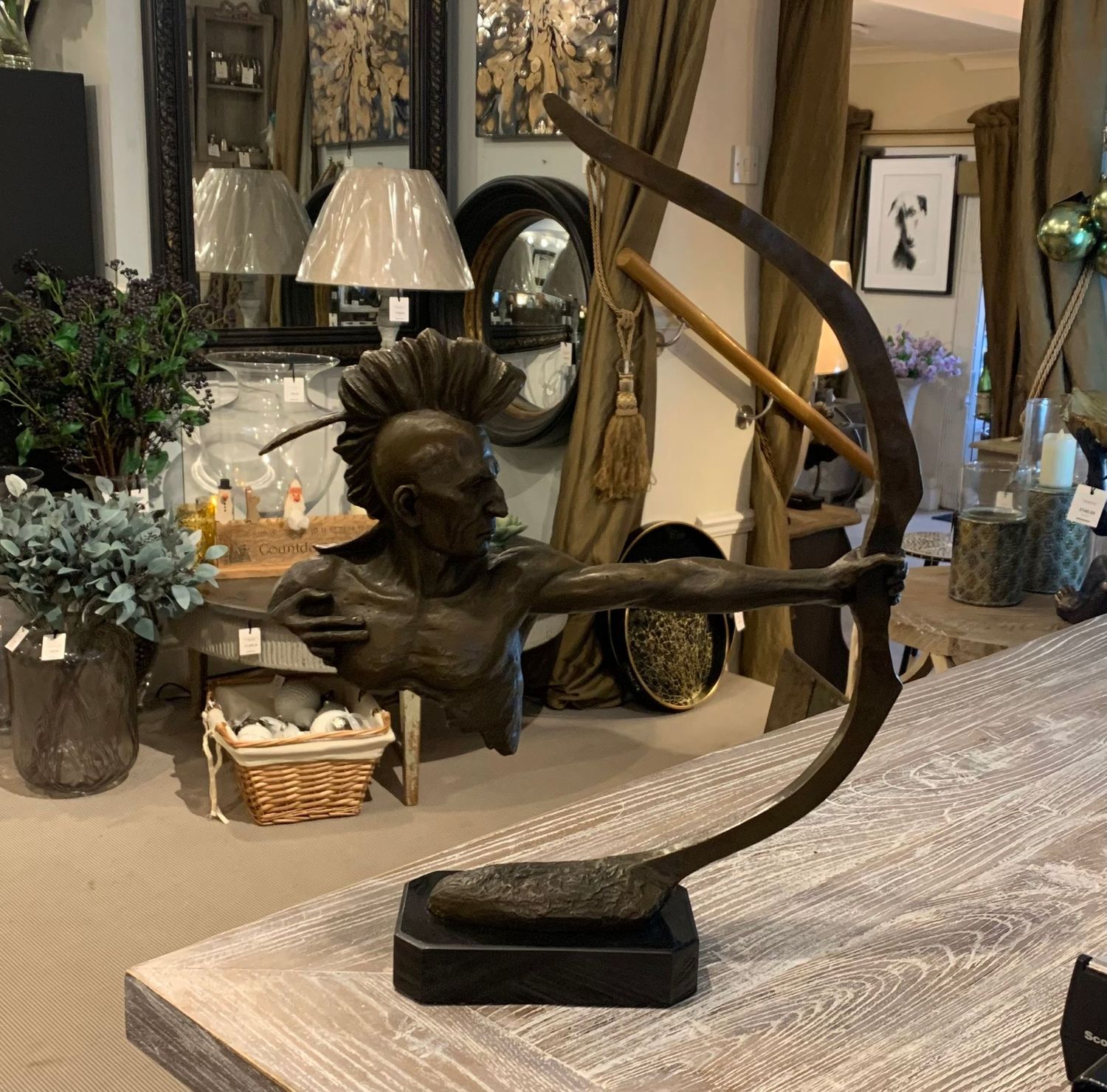 Huron Indian Bronze Small
