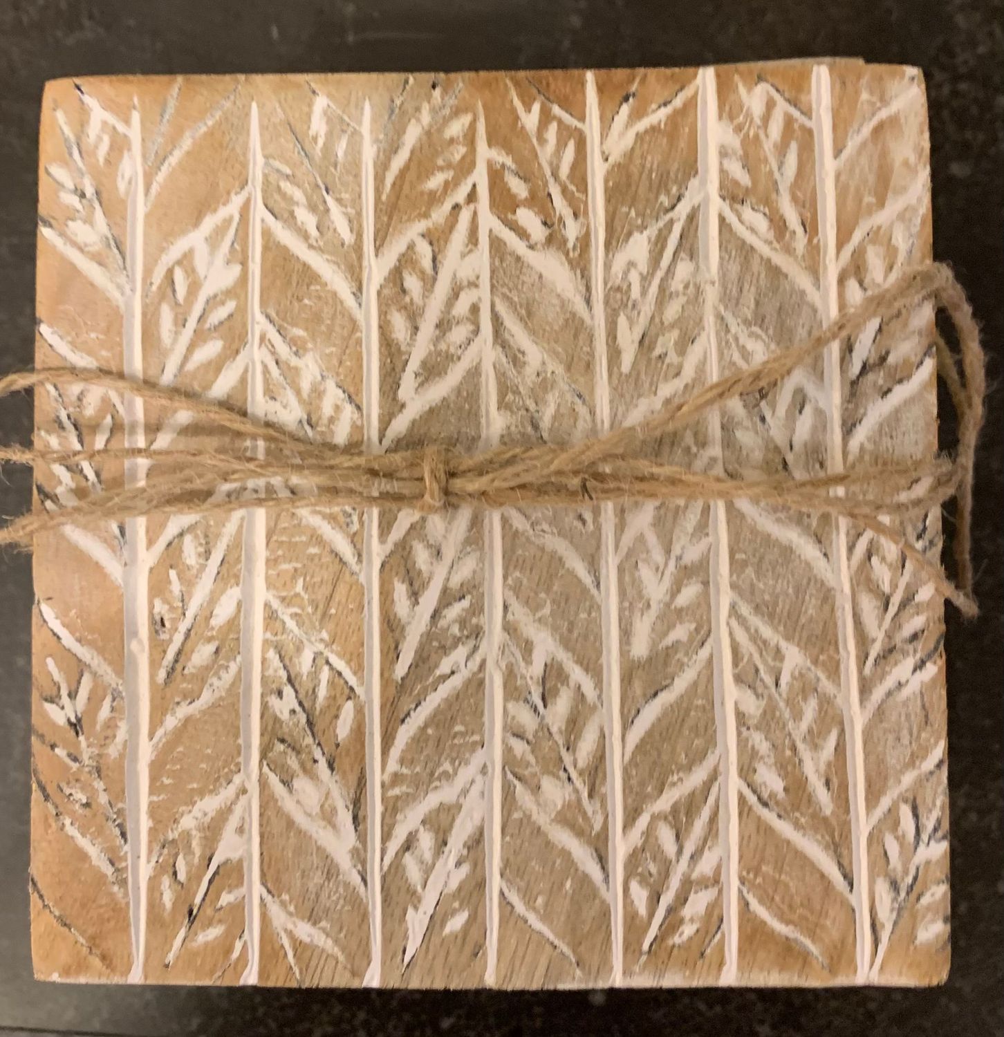 Set Of Six Coasters Leaves