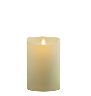 5" Ivory Luminara Candle with Wax Finish, IR Enabled