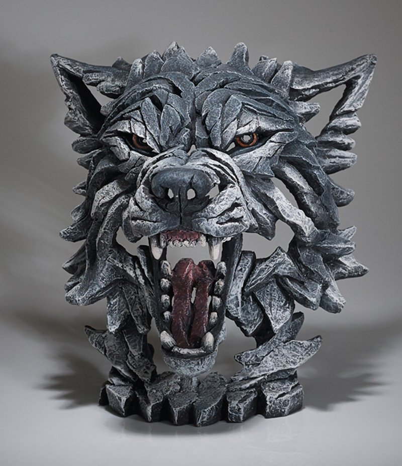 Wolf Bust - Grey