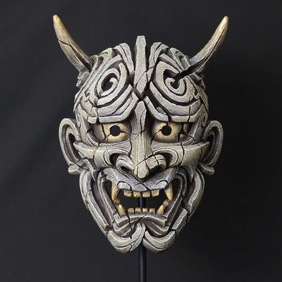 Japanese Hannya Mask - Antique White