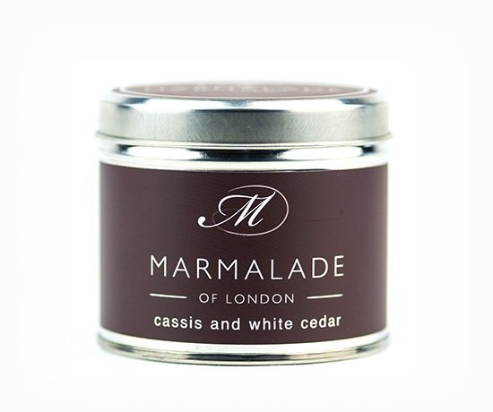 Cassis & White Cedar Medium Tin Candle (40 Hrs)