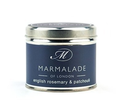 English Rosemary & Patchouli Medium Tin Candle (40 Hrs)