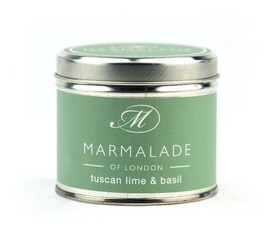 Tuscan Lime & Basil Medium Tin Candle (40 Hrs)