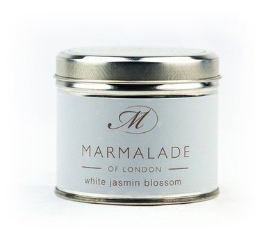 White Jasmine Blossom Medium Tin Candle (40 Hrs)