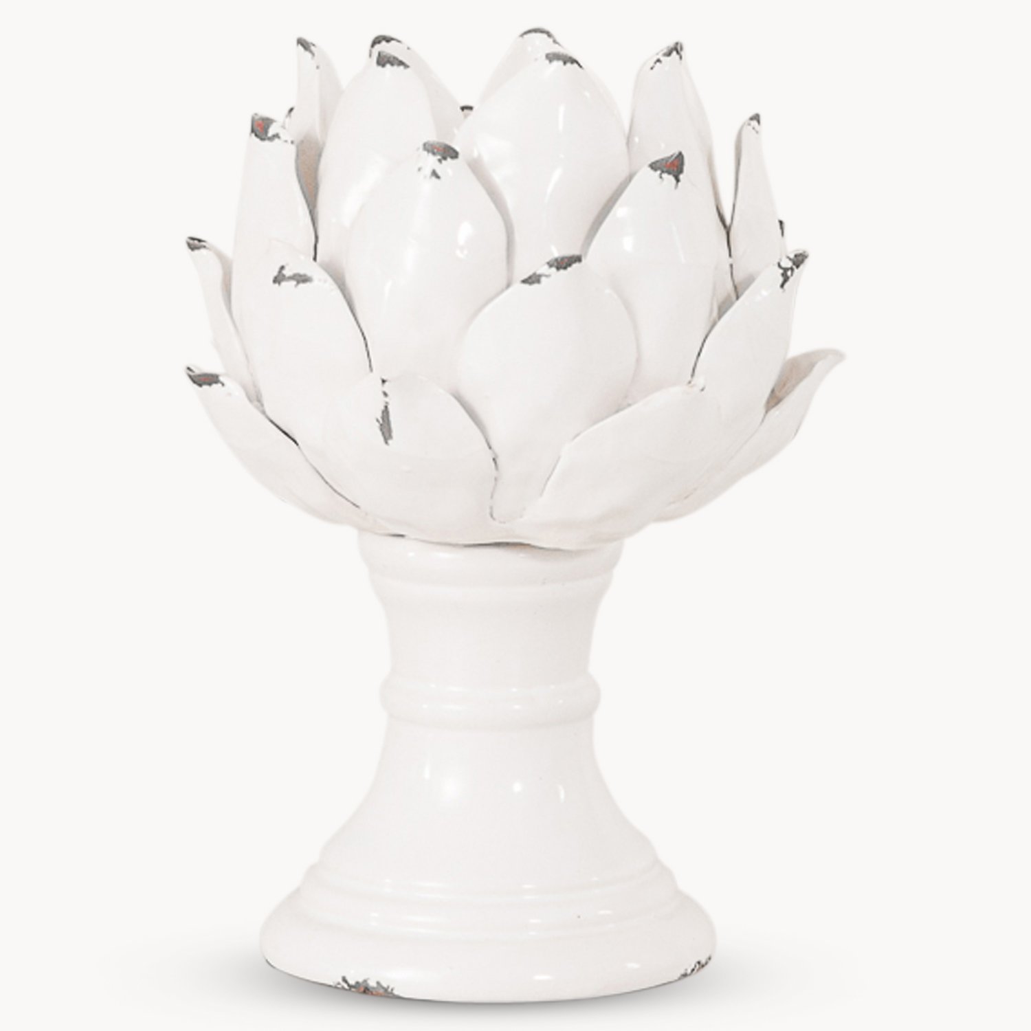 White Artichoke Candleholder