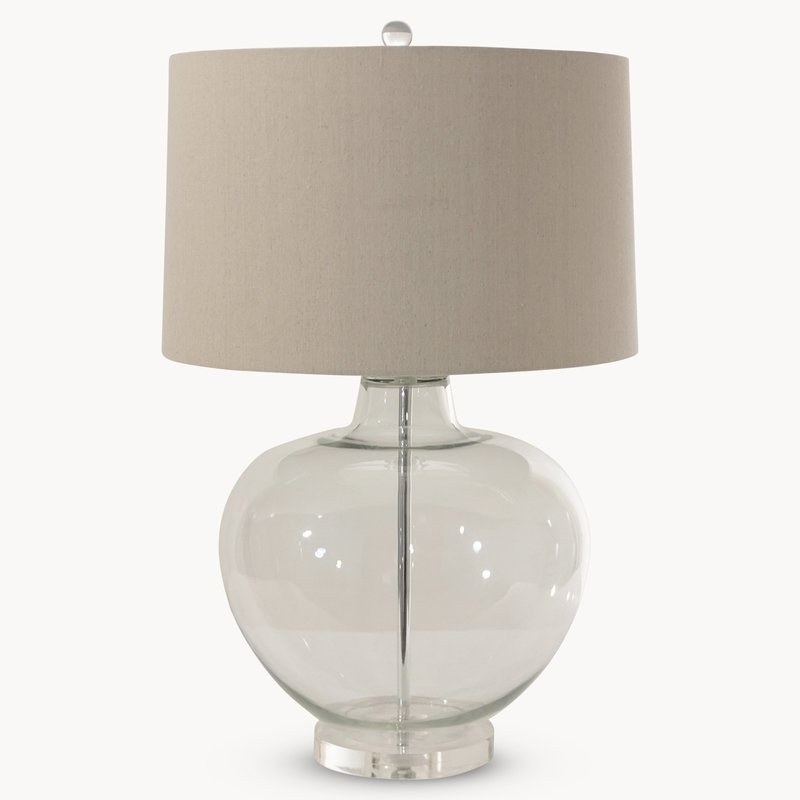 Clifton Clear Glass Table Lamp with Shade