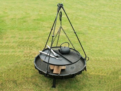 Tripod Stand fitting a Fire Pit 60cm 70cm With Cooking Plate