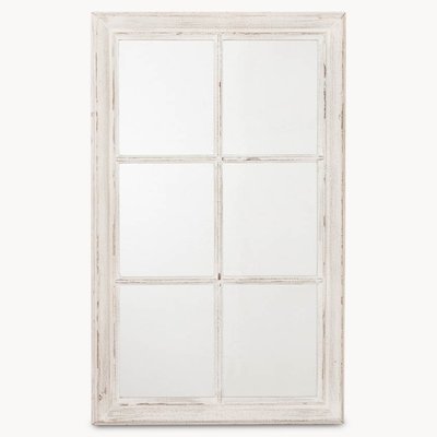 White Panel Window Mirror