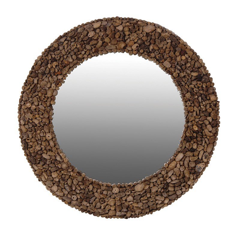 Round Driftwood Mirror