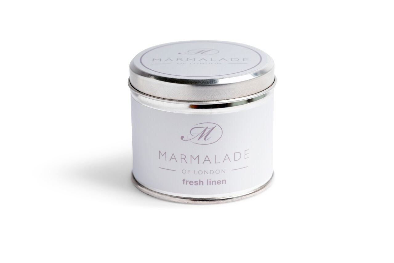 Fresh Linen Medium Tin Candle (40 Hrs)