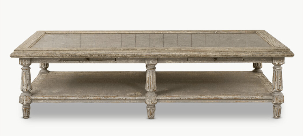 Grey Stone Top Coffee Table