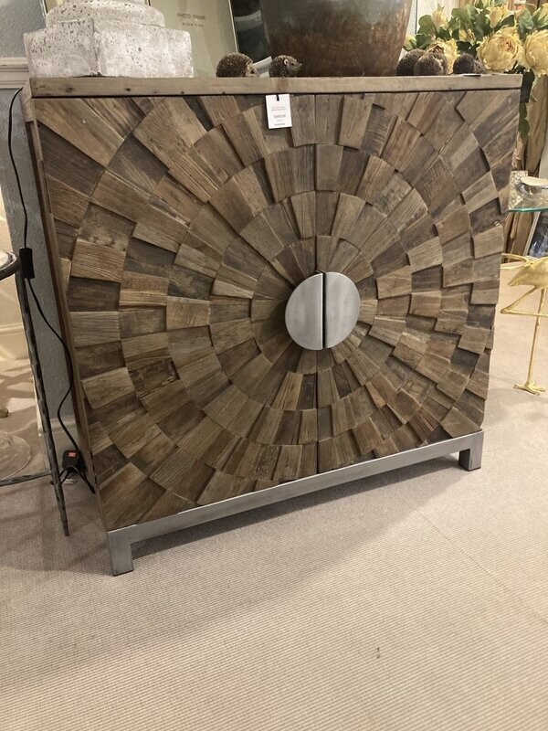 Elm Wood 2 Door Cabinet - Large