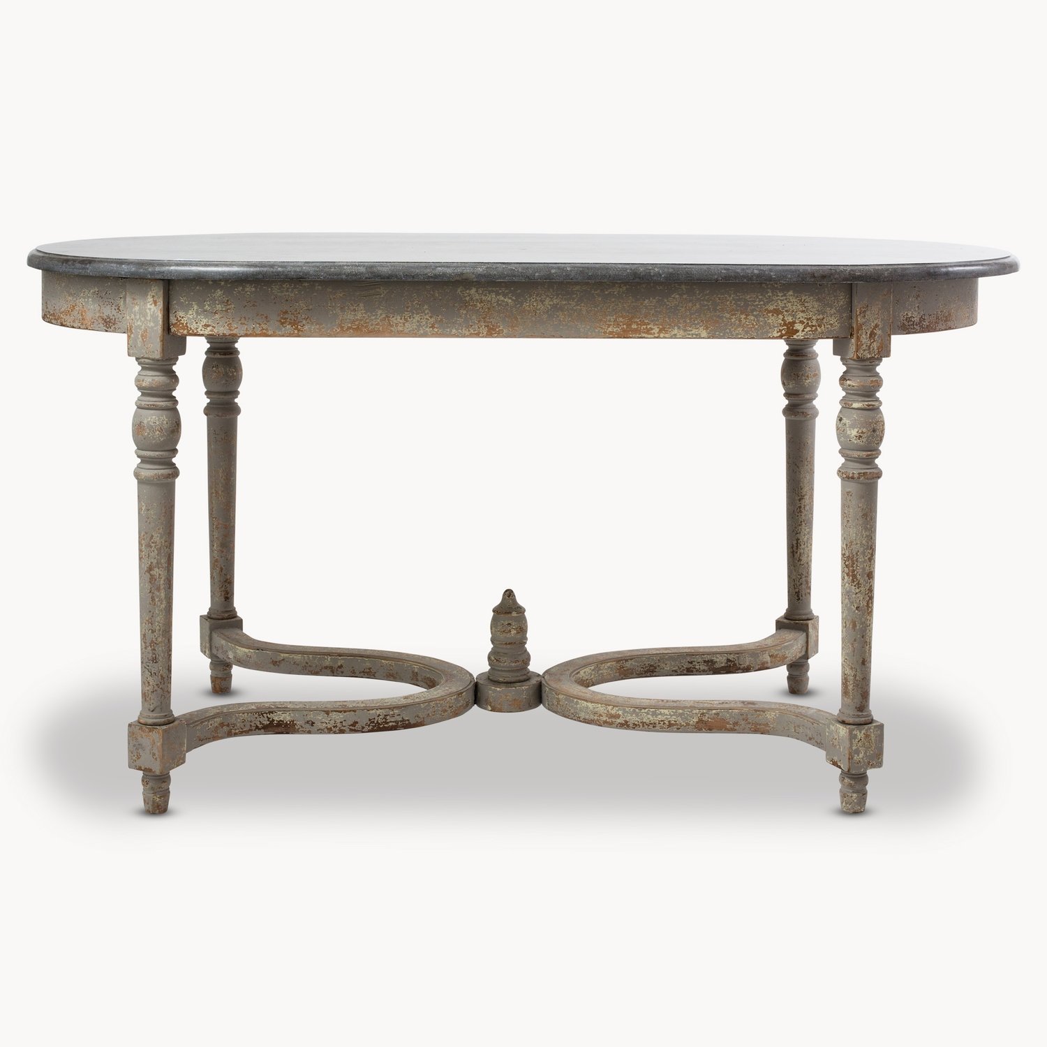 Grey Stone Top Console / Centre Table