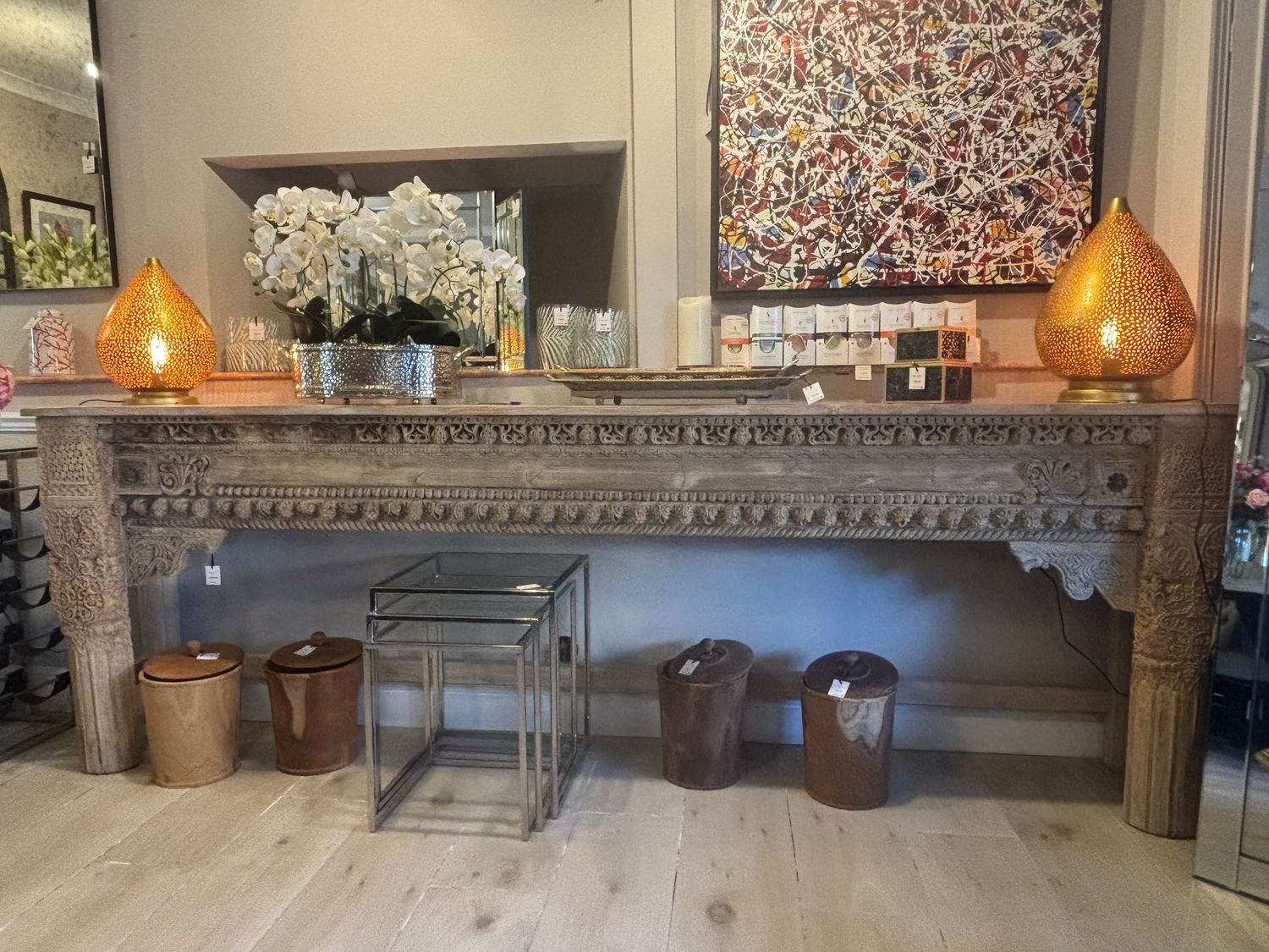 Bleached Console Table