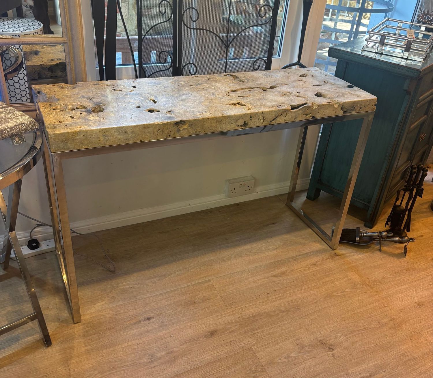 Stone Rustic Console Table