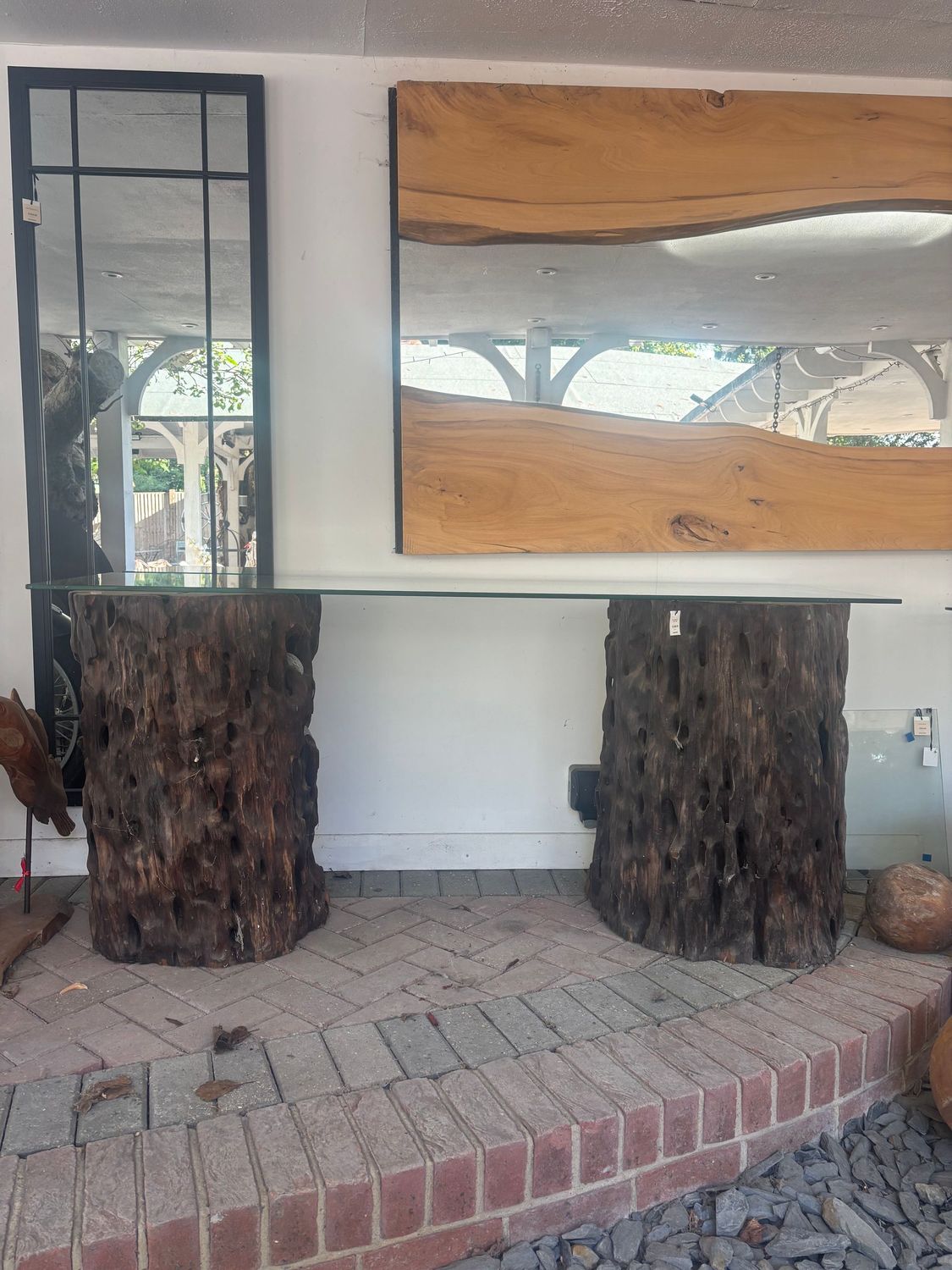 New Zealand Log Console Table