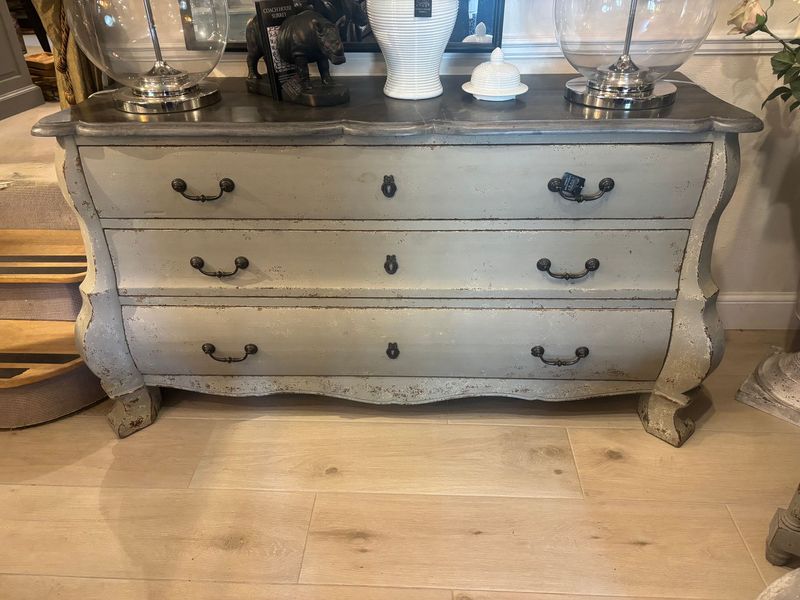 Three Drawer Commode With Stone Top