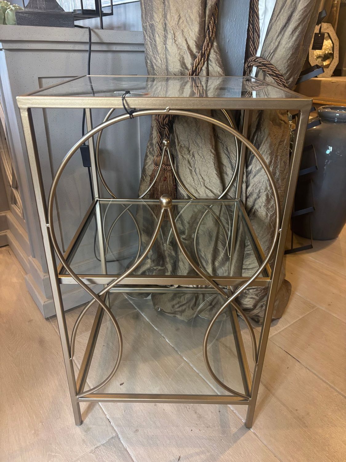 Antique Gold Side Table