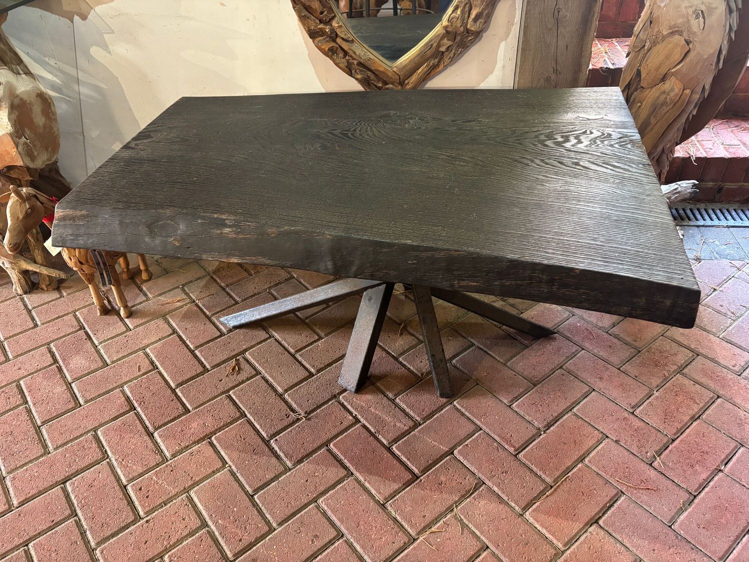 Burned Wood Coffee Table