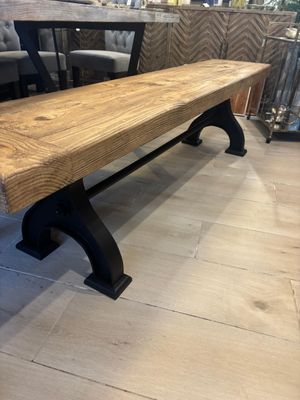 Industrial Bench With Paint/Wax Finish - 200cm