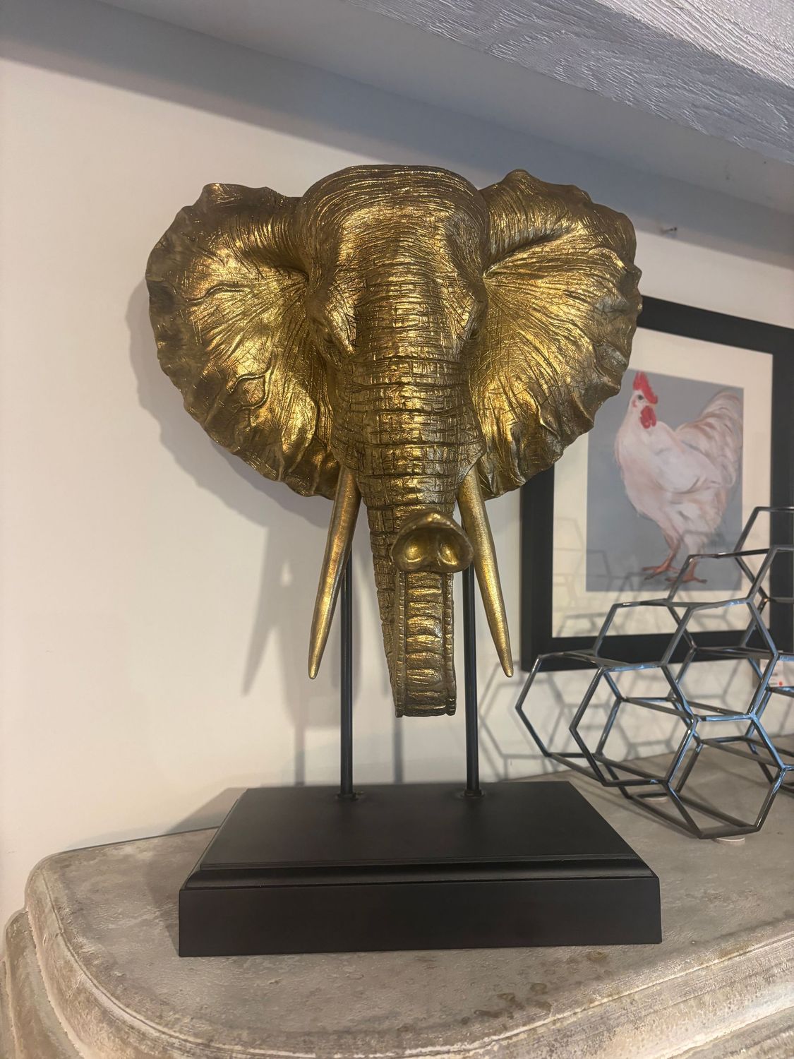 Gold Elephant Head