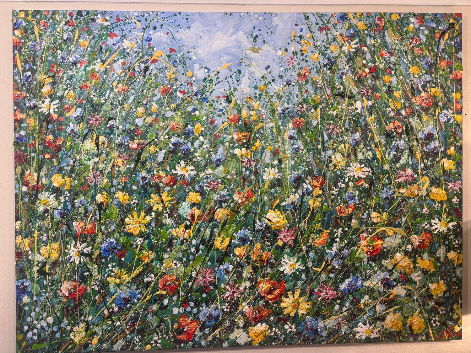 Wild Flower Meadow - Original Painting 120x90cm