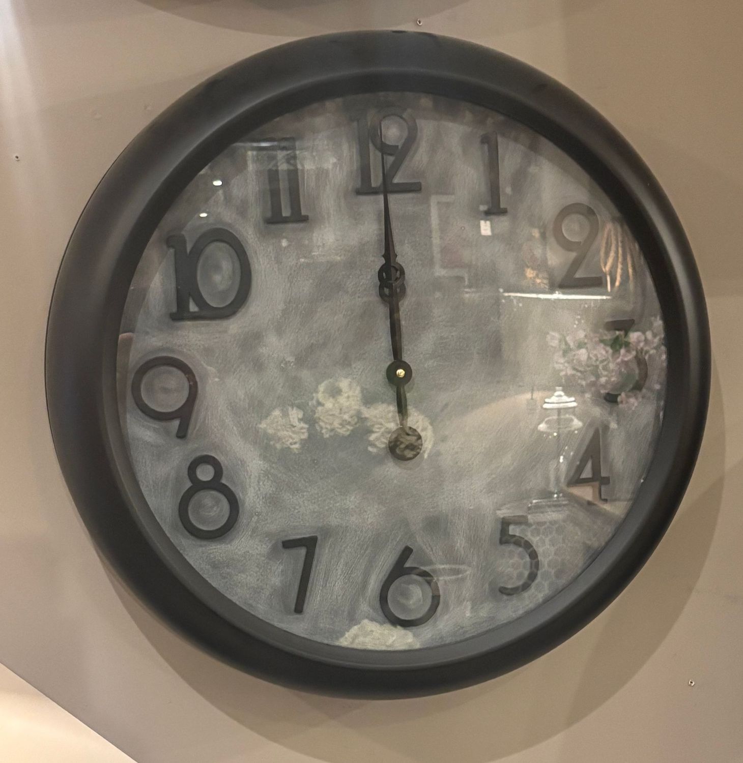 Concrete Effect Clock Small