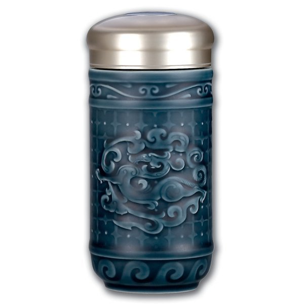 Dragon Blue Ceramic Travel Mug 300ml