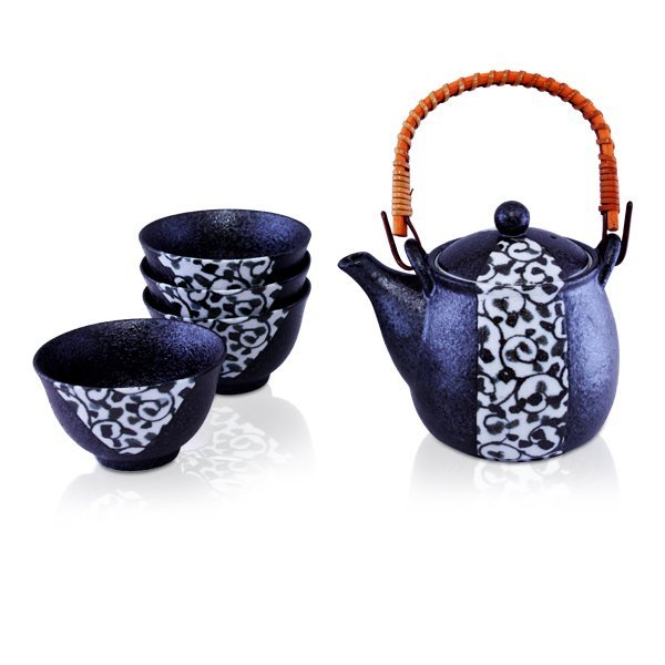 ​Kikuno Teapot + 4 Cup Set 480ml